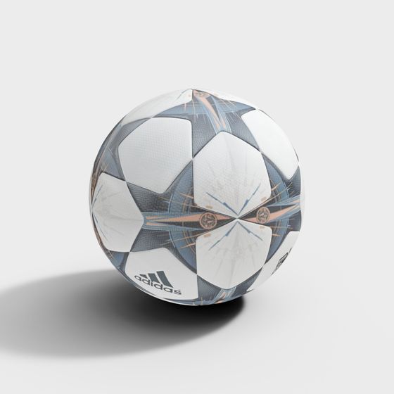 Gray Soccer Equipment 3D Model for Fitness Spaces
