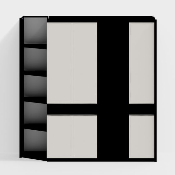 Maßgeschneiderter Eckschnitt für Türschrank