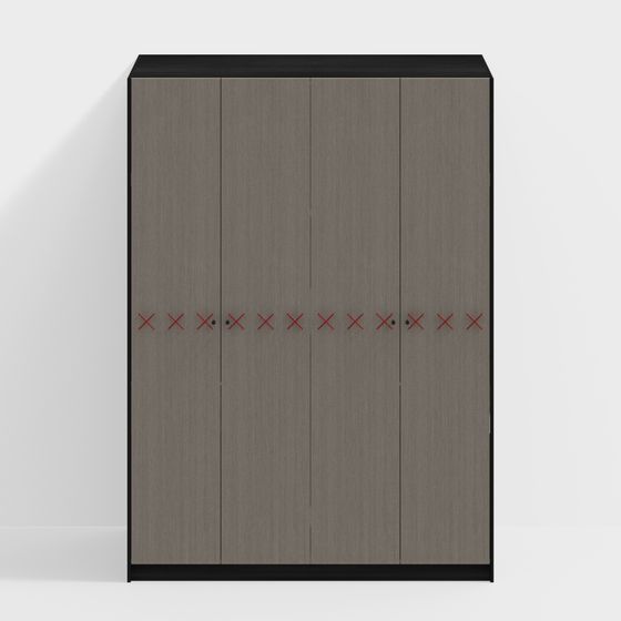 Stylish Minimalist Cabinet 3D model