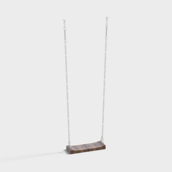 Wooden Swing 3D model