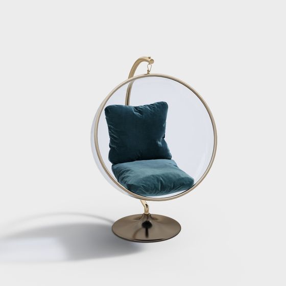 Hanging Bubble Chair 3D model for Modern Spaces