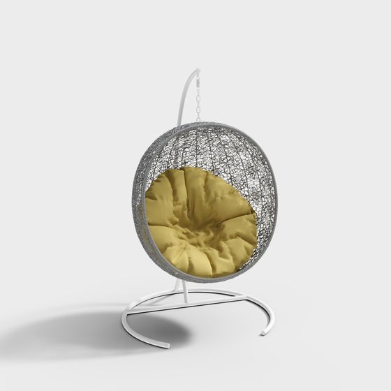 Stylish Hanging Chair 3D model for Relaxation