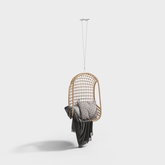 Hanging Chair 3D model for Relaxation