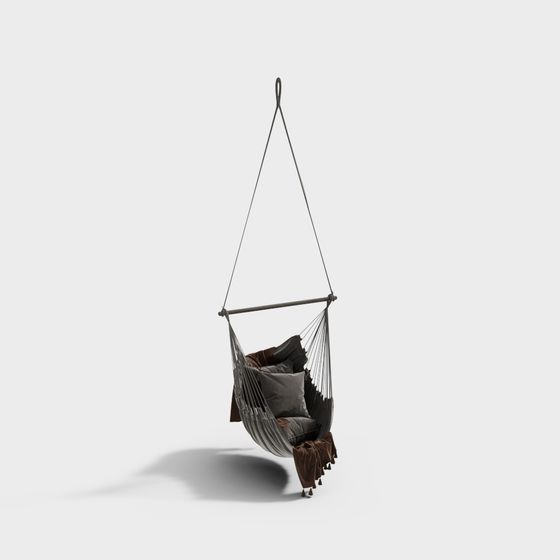Stylish Hanging Chair 3D model for Relaxed Interiors