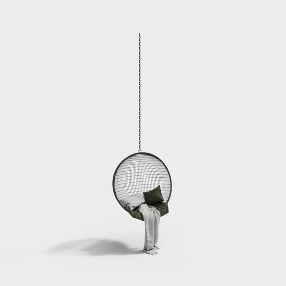 Contemporary Hanging Chair 3D model for Relaxation