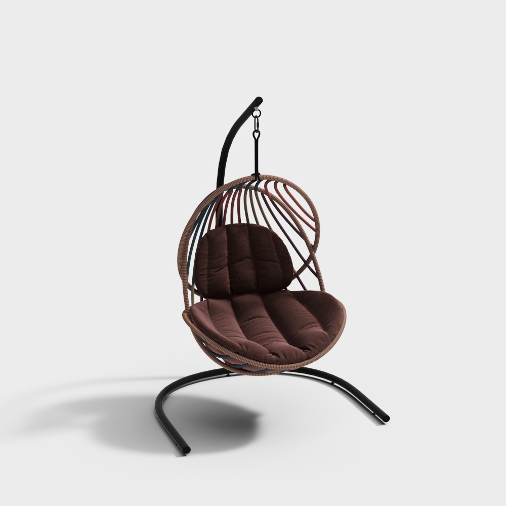 Modern rattan chair, hanging chair, swing chair02