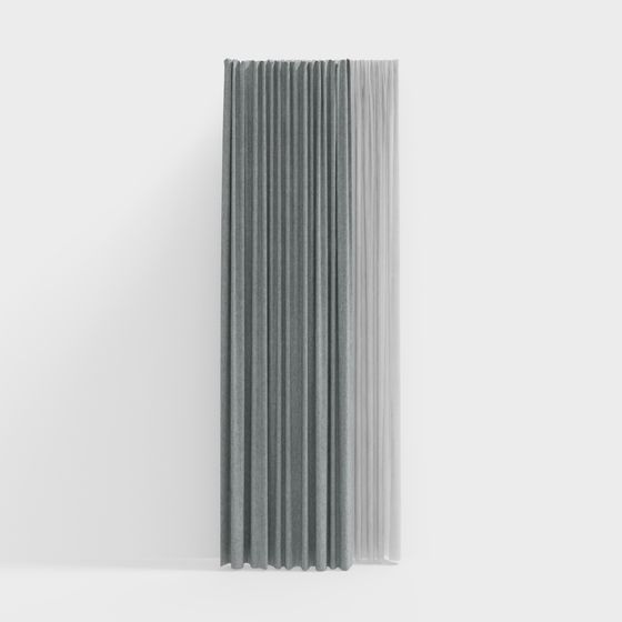 Wrinkled Curtain 3D model