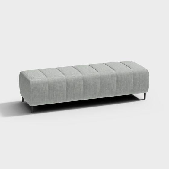 Urban Leisure Bench 3D model