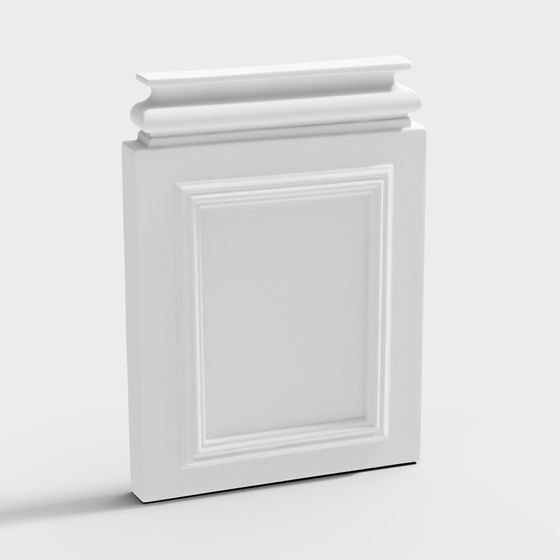 Sophisticated Low Poly Column 3D model for Diverse Projects