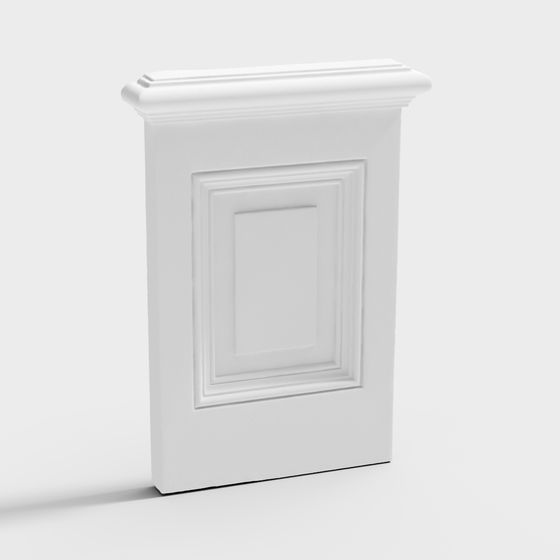 Stylish Low-Poly Column 3D Model for Creative Projects