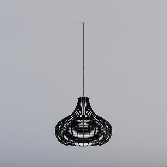 Unique Low-Polygon Chandelier 3D model