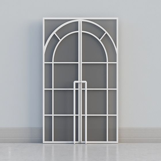 Arch Glass Door 3D model