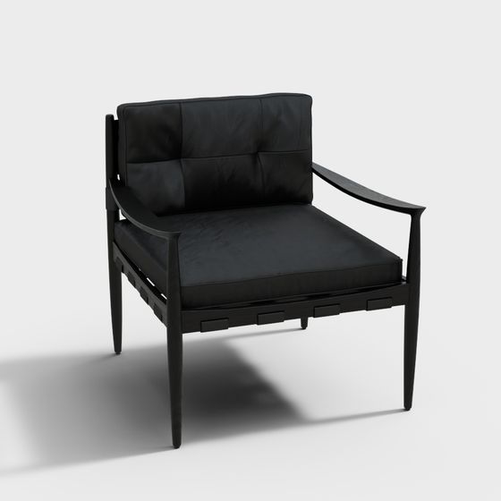 Poltrona in pelle per il tempo libero modello 3D ID_1120665967