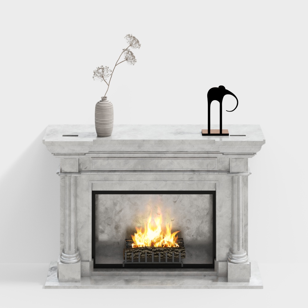 Chimenea de estilo europeo 01