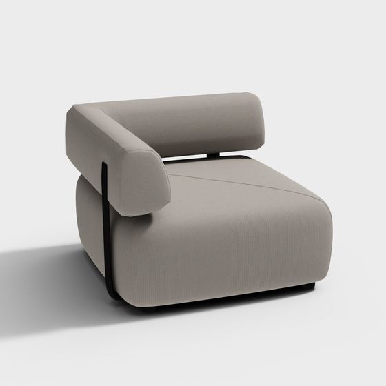 Urban Comfort Chair 3D model for Modern Spaces