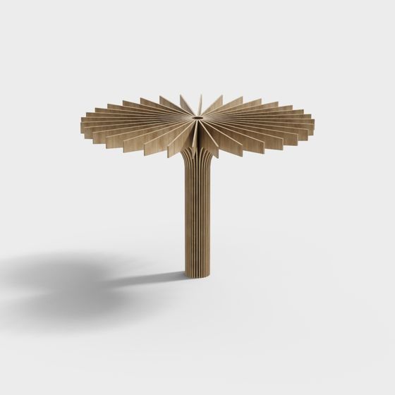 Wind Tree Low Poly 3D Model
