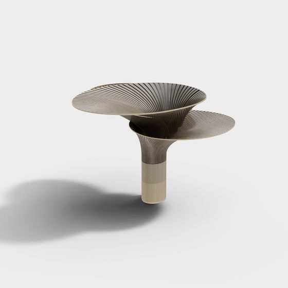 Elegant Spiral Shadow Table 3D model