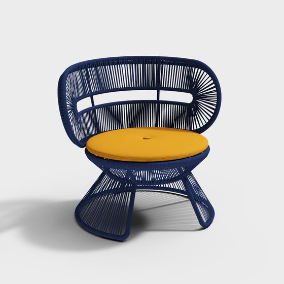 Urban Retreat 3D model - Stylish Woven Chair