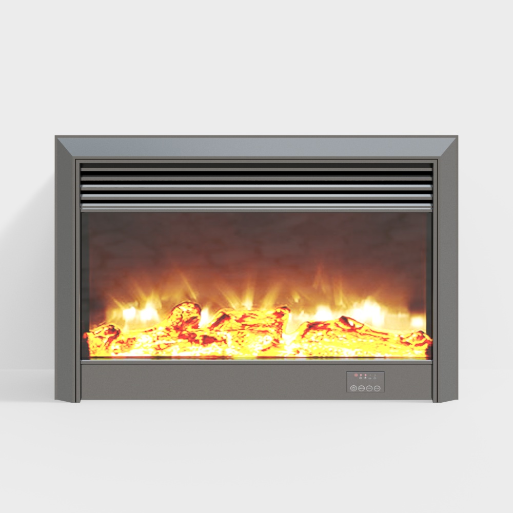 Electronic fireplace simulation flame screen06