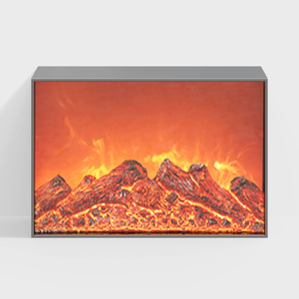 Simulation de flamme d'écran de cheminée électronique 05