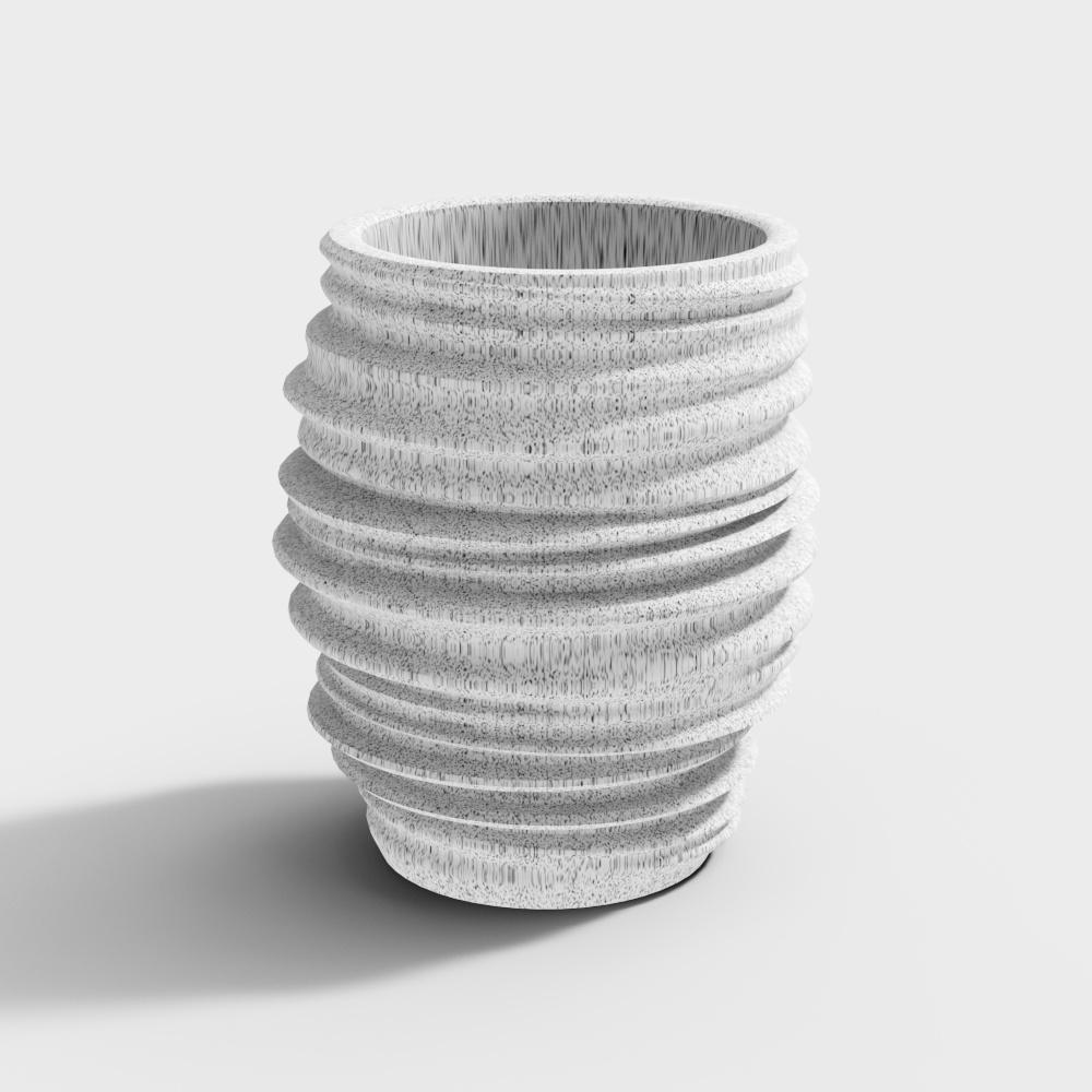 Spiral Textured Vase 3D model