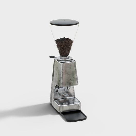 Stylish Low-Poly Coffee Grinder 3D Model
