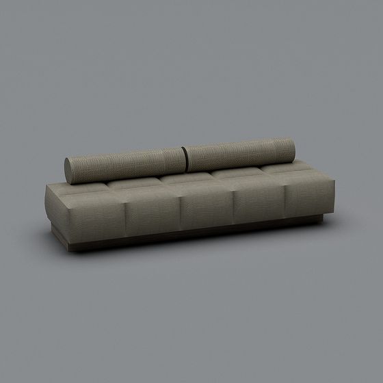Stylish Low-Poly Sofa 3D model