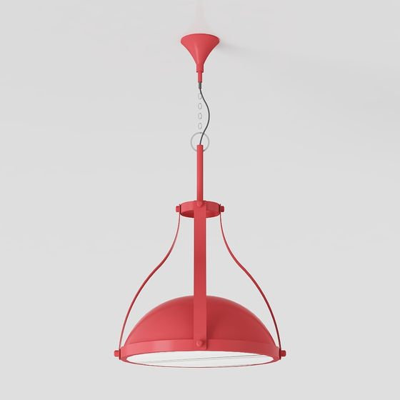 Red Dome Pendant 3D model
