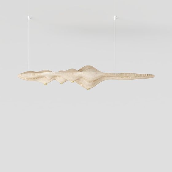 Stunning Wave Pendant Light 3D Model