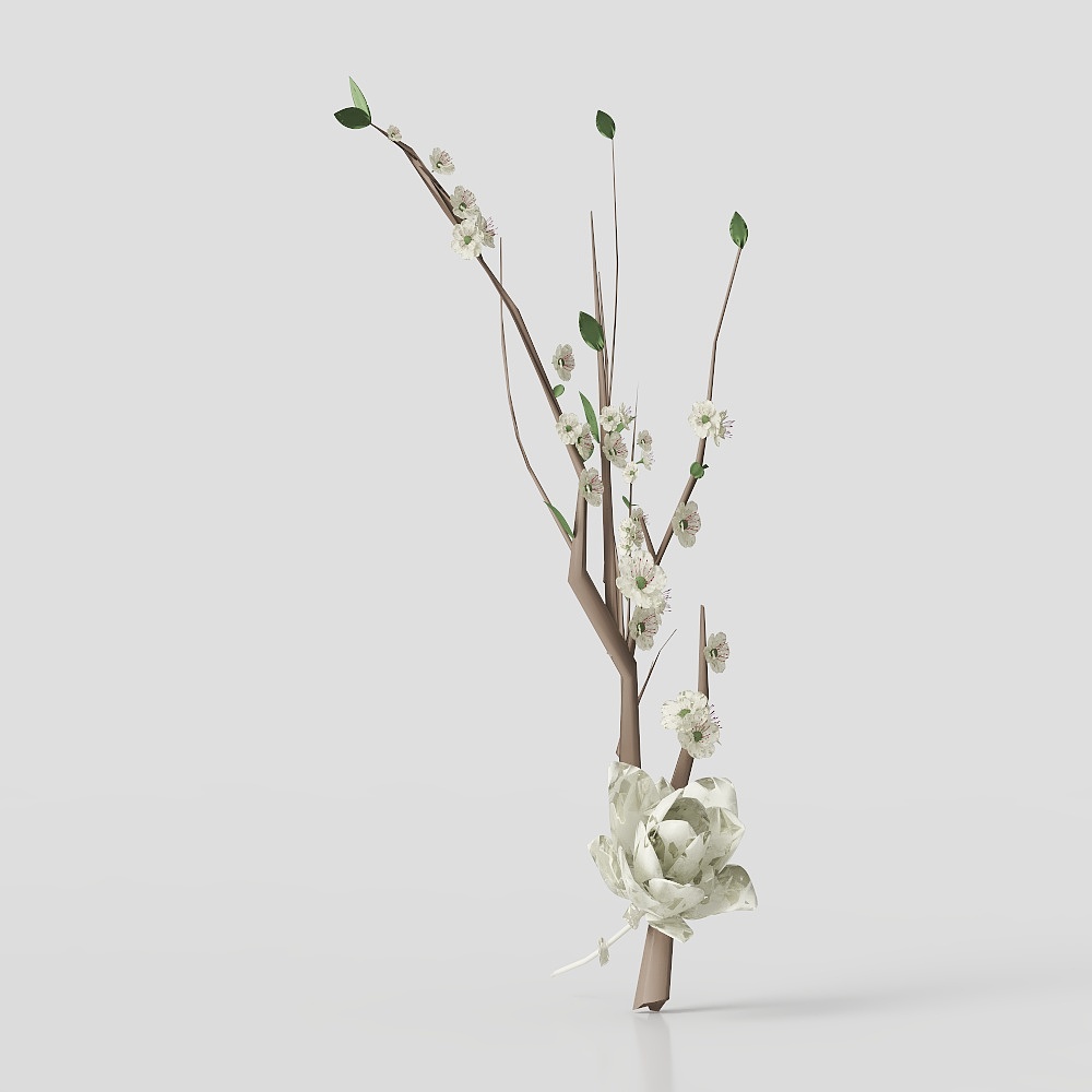 Neo-Chinese Style Balcony Potted Plant