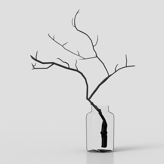 Winter Tree 3D model - Low Poly Art