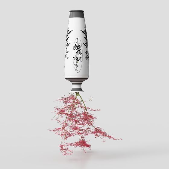 Rooted Art Vase 3D model