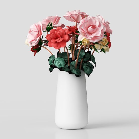 Floral Elegance 3D Model