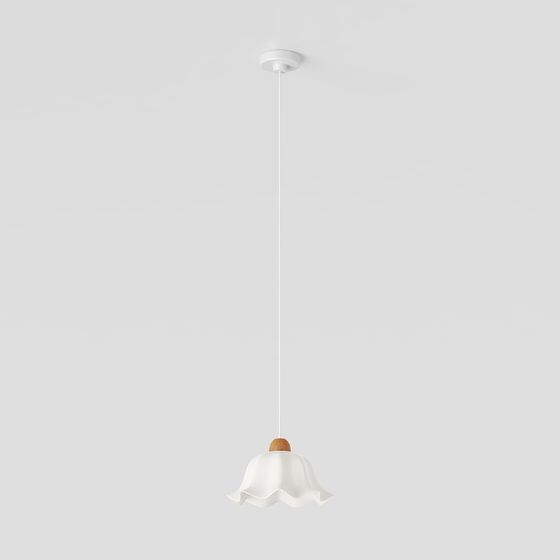Stylish Flower-Inspired Pendant Light 3D model for Modern Spaces