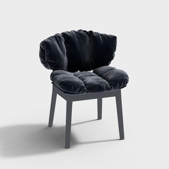 Cloud Chair 3D Model - Modern Minimalist Design