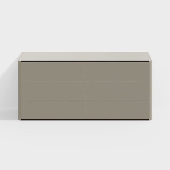 Beige KK616A Side Cabinet - Modern Storage Solution