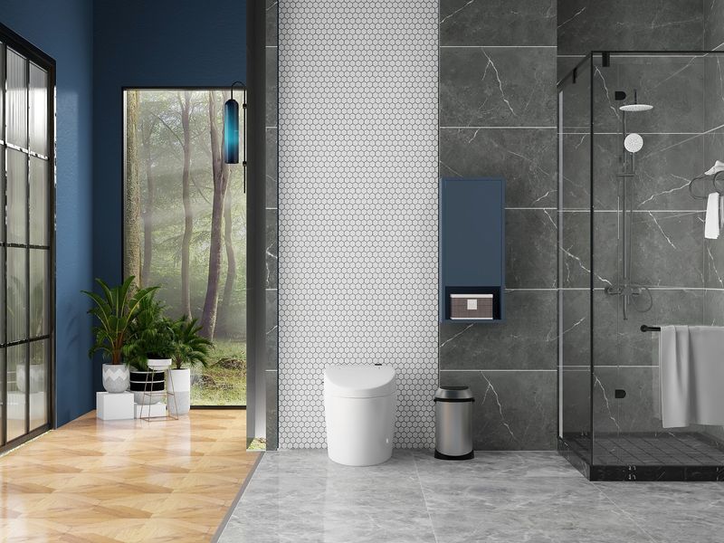 Modern Nature-Inspired 1 Bedroom Bathroom