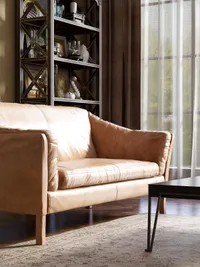Elegant Living Room with Warm Earthy Tones