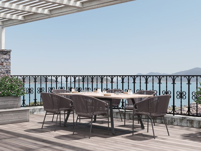 Modern Nature Terrace for 1BR 1BA Relaxation
