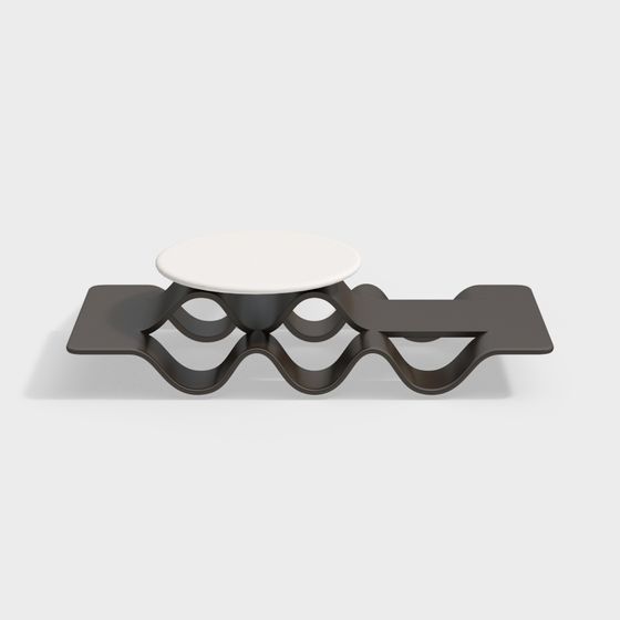 Streamlined Low-Poly Coffee Table 3D model