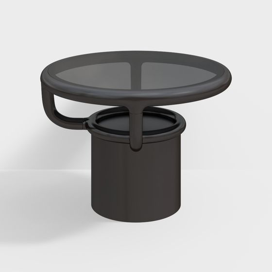 Elegant Minimalist Round Table 3D model
