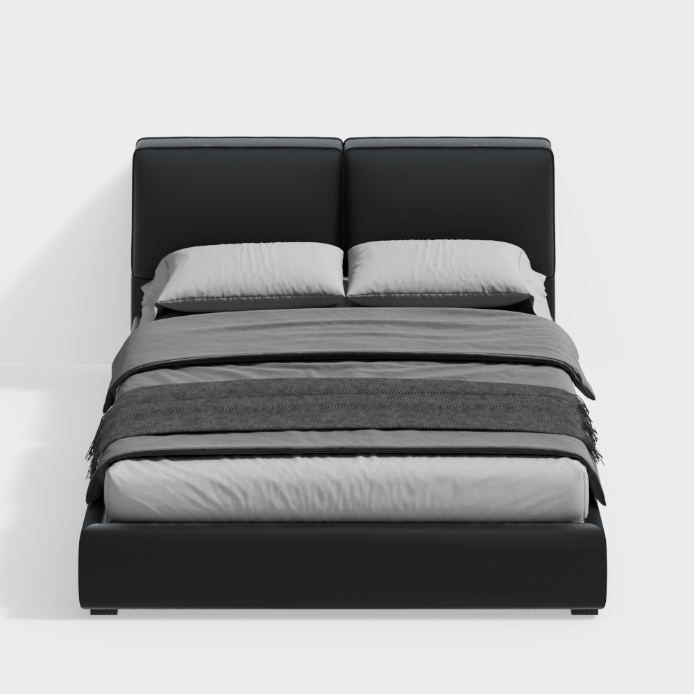 01-DPRC06 Giường Bò Đen Lớn-1.5