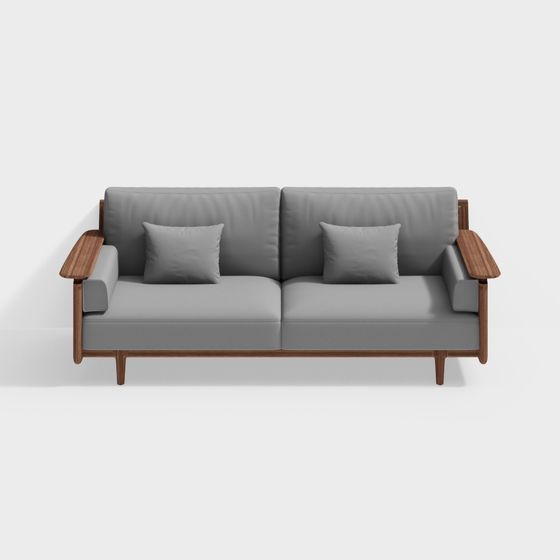 Elegant Sofa 3D model for Modern Settings