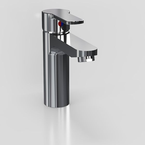 Futuristic Low-Poly Faucet 3D model