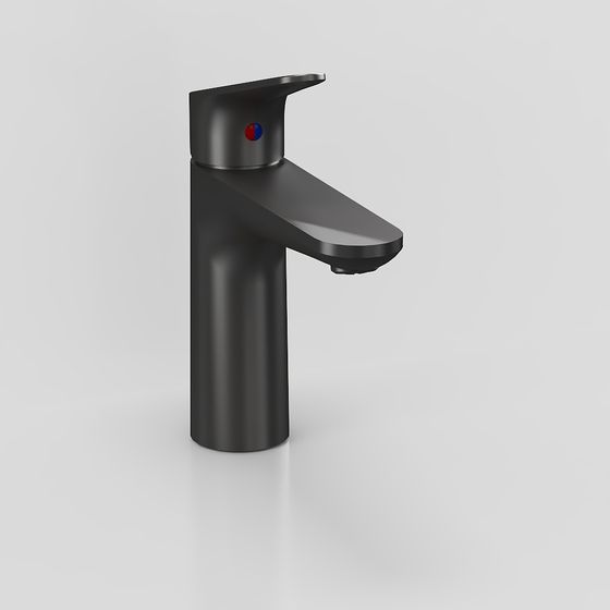 Sleek Low-Polygon Faucet 3D model