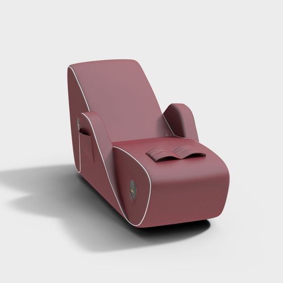 Stylish Low-Poly Armchair 3D model for Creative Projects