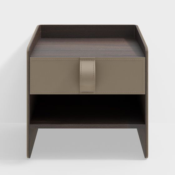 Stylish Urban Corner Nightstand 3D model