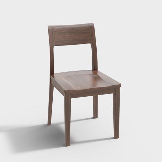 Stylish Low Polygon Chair 3D model