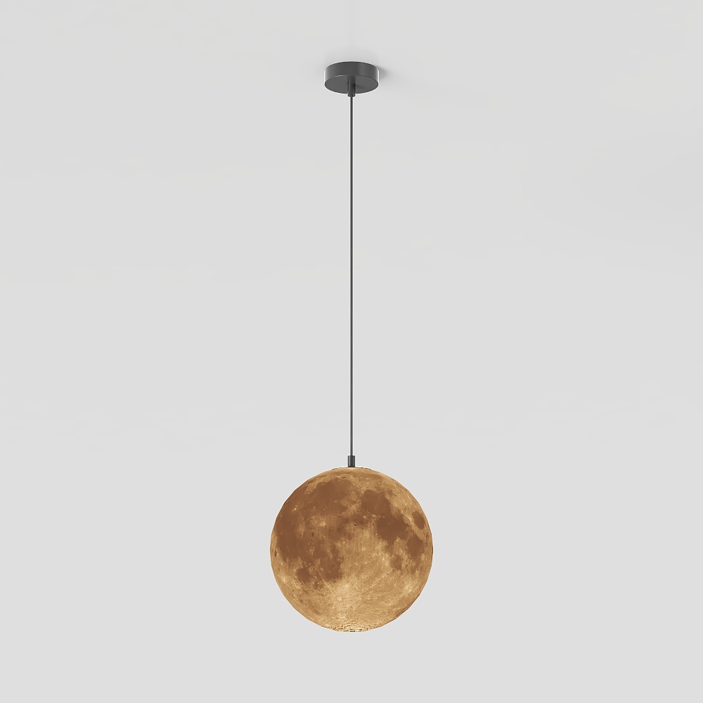 Hanging Moon Lamp 3D Model