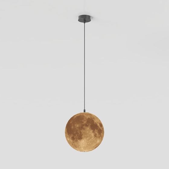 Stylish Hanging Moon Lamp 3D Model